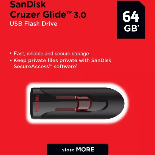 Clé USB SanDisk Cruzer Glide 3.0 64GB 